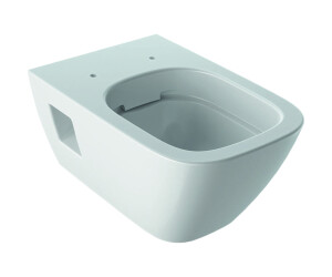 optional mit WC-Sitz Keramag Renova Nr.1 Plan Tiefspül-WC rimfree,spülrandlos 