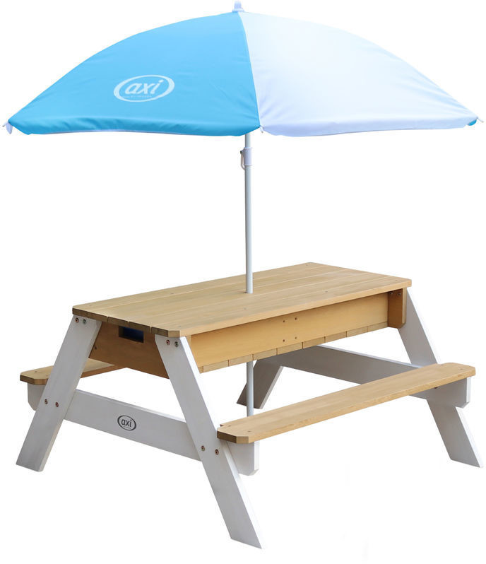 AXI Table sable et eau Nick brun/blanc