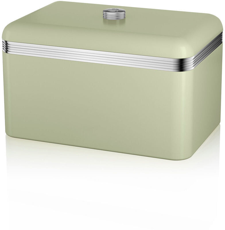 Swan Retro Bread Bin Green