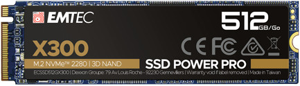 Emtec X300 Power Pro 512 Go M.2