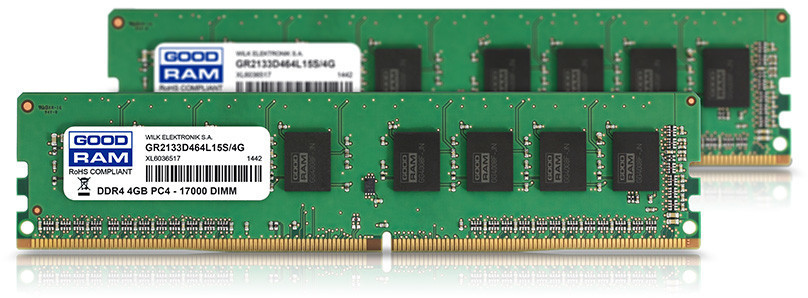 GoodRAM 8GB Kit DDR4-2400 CL17 (GR2400D464L17S/8GDC)