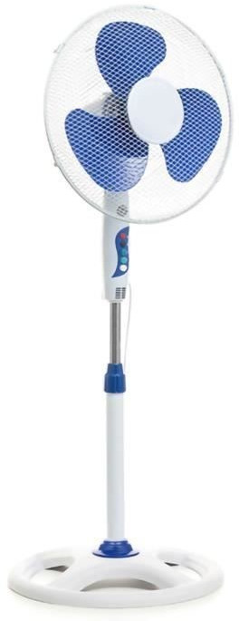 InnovaGoods Ventilateur sur pied Ø 40 cm 50W blanc bleu