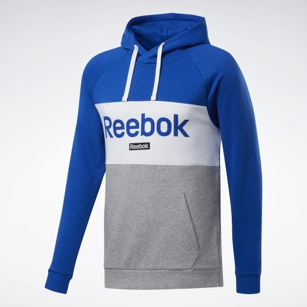 Reebok Training Essentials Linear Logo Hoodie humble blue (FS3125)