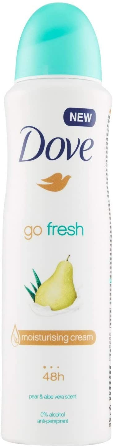 Dove Go Fresh Antiperspirant Spray 48 hours Pear & Aloe Vera Scent (150 ml)