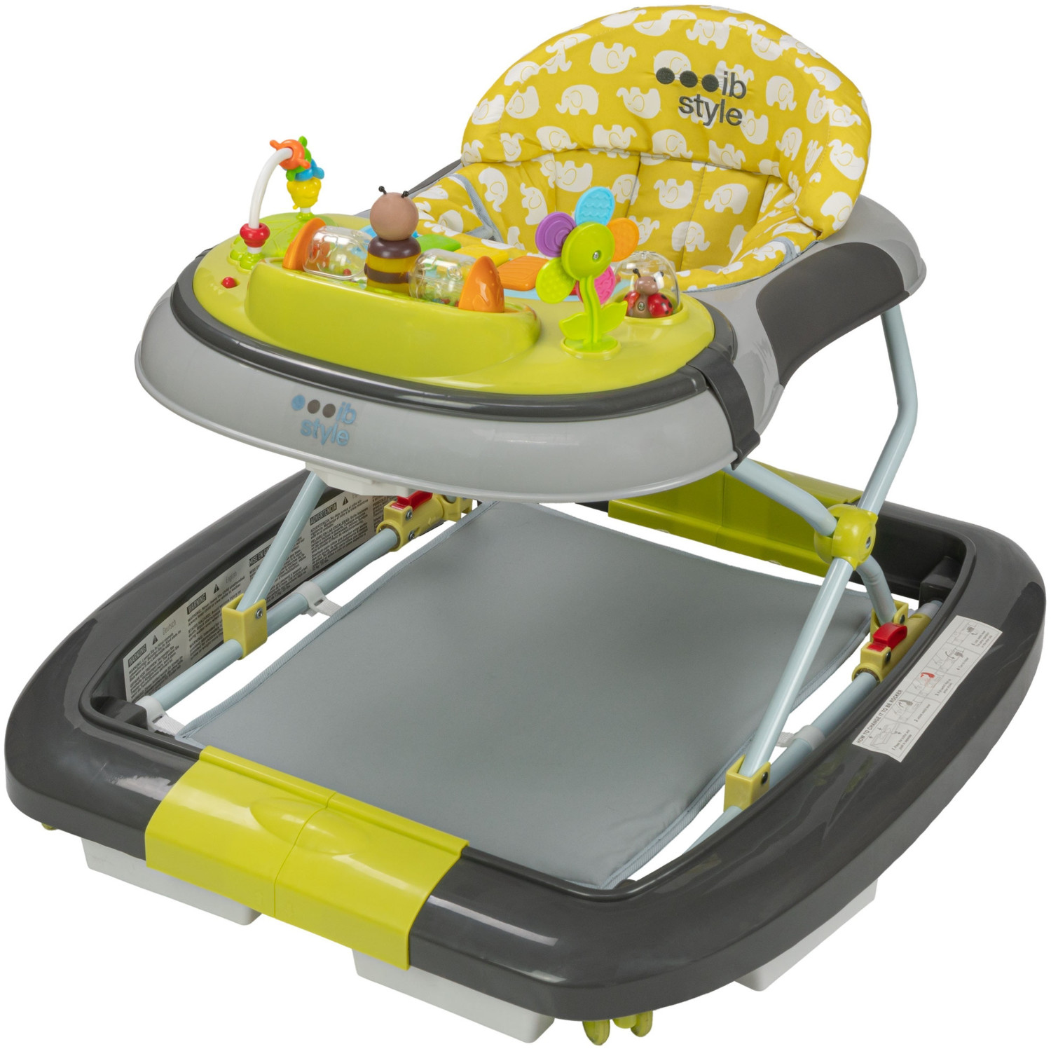 IB-Style Babywalker Little Word lemon/grey