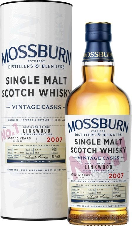 Mossburn Vintage Cask No.1 Linkwood 10 Years Old Whisky 46% 0,7l