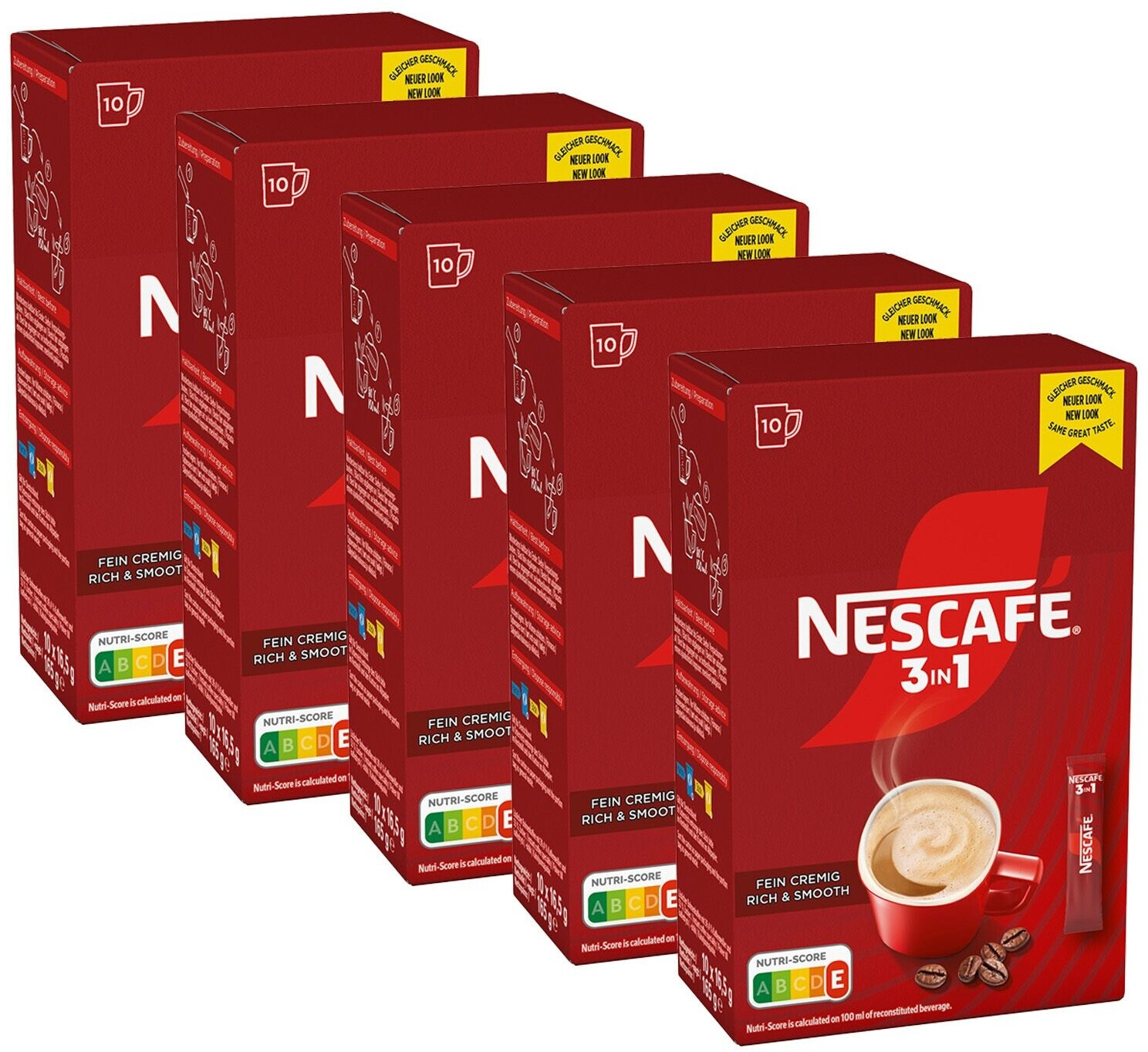 Nescafé Nescafé 3in1 Sticks - Coffee, Cream & Sugar (10 Pcs.) - alternate view