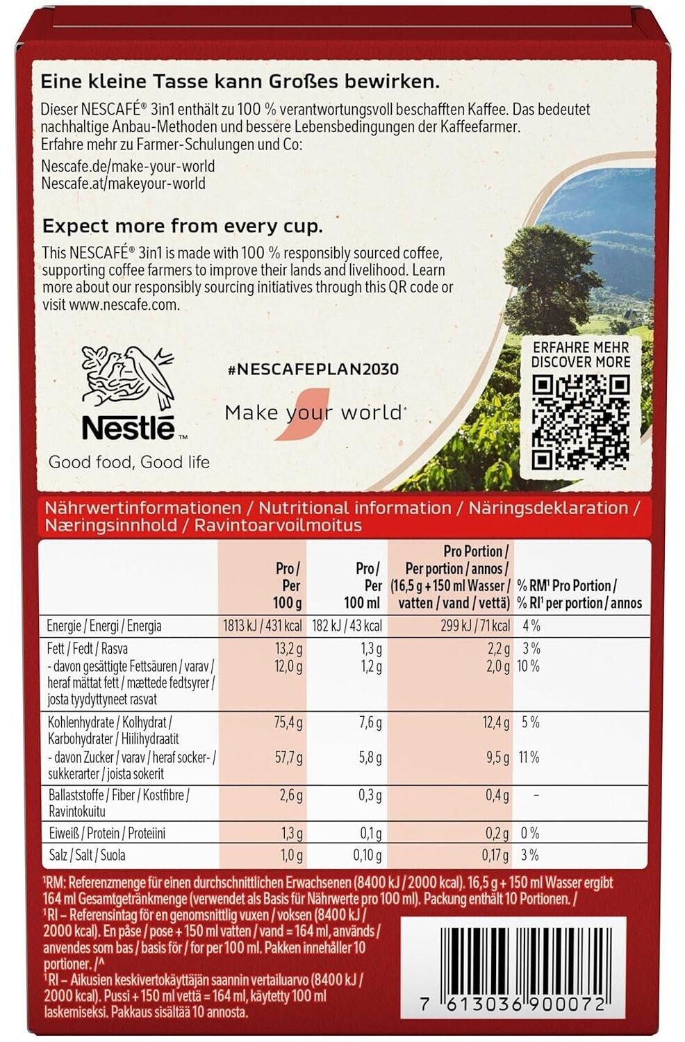 Nescafé Nescafé 3in1 Sticks - Coffee, Cream & Sugar (10 Pcs.) - view 6