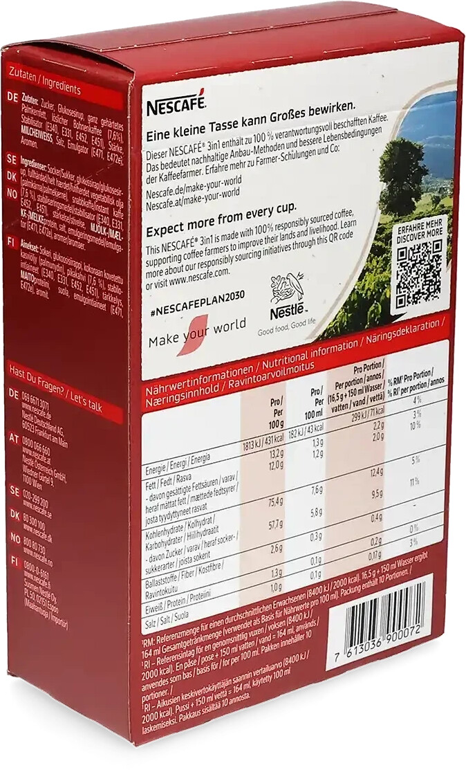 Nescafé Nescafé 3in1 Sticks - Coffee, Cream & Sugar (10 Pcs.) - view 7