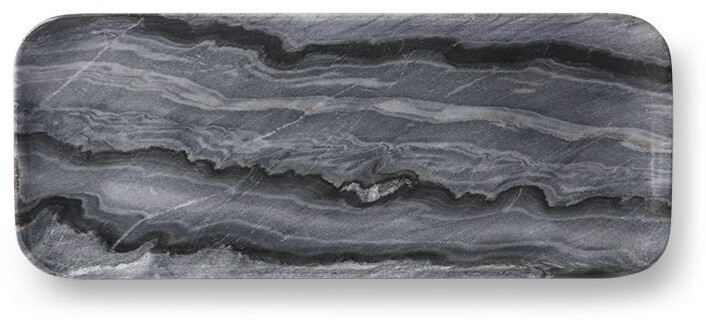 HKliving Marble tray 30 x 12cm gray