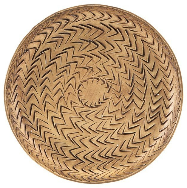House Doctor Rattan Tablett Messingfinish 12cm