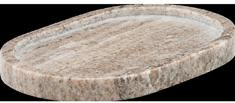 Meraki Tray oval beige 12.5 x 19.5cm