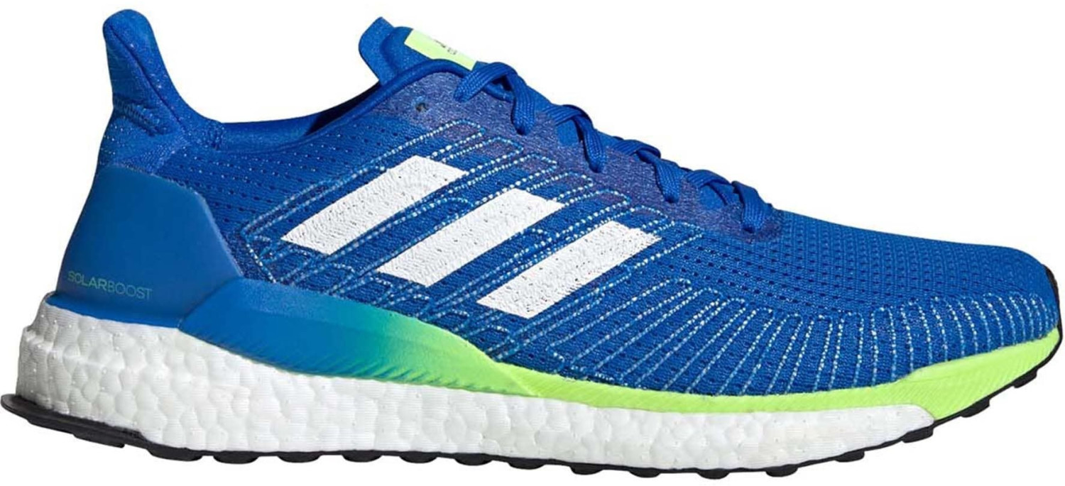 Buy Adidas SolarBOOST 19 glory blue/cloud white/signal green from Â£83.94 (Today) â Best Deals on 