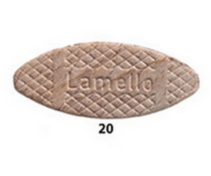 Lamellos Verbindungsplättchen 100 Stück Größe 20  55 x 22 x 4 mm Holzlamellen  