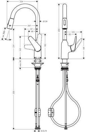 Hansgrohe M42 M429-H220 Edelstahl Finish (71800800) ab 266,72 