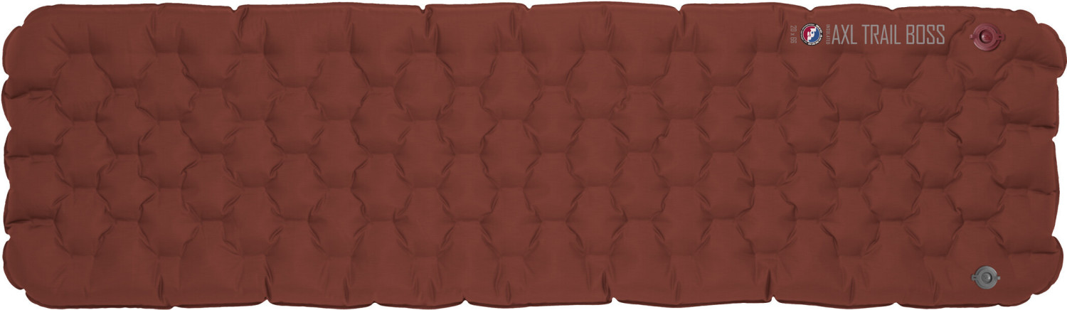 Big Agnes Insulated AXL Trail Boss Air Pad 20X78 Burnt Orange/Gray