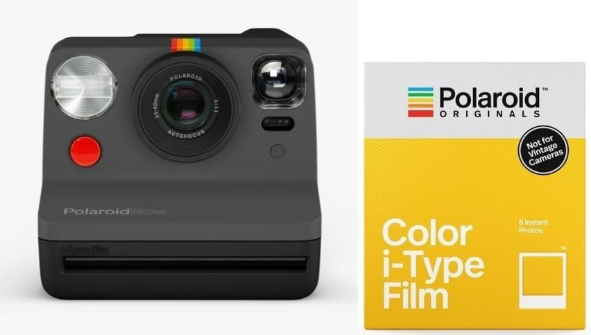 Coffret appareil photo instantané Polaroid Now Génération 2 Noir + 16 films  inclus - Appareil photo instantané - Achat & prix