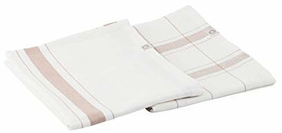House Doctor Halida tea towel 2-pack nougat