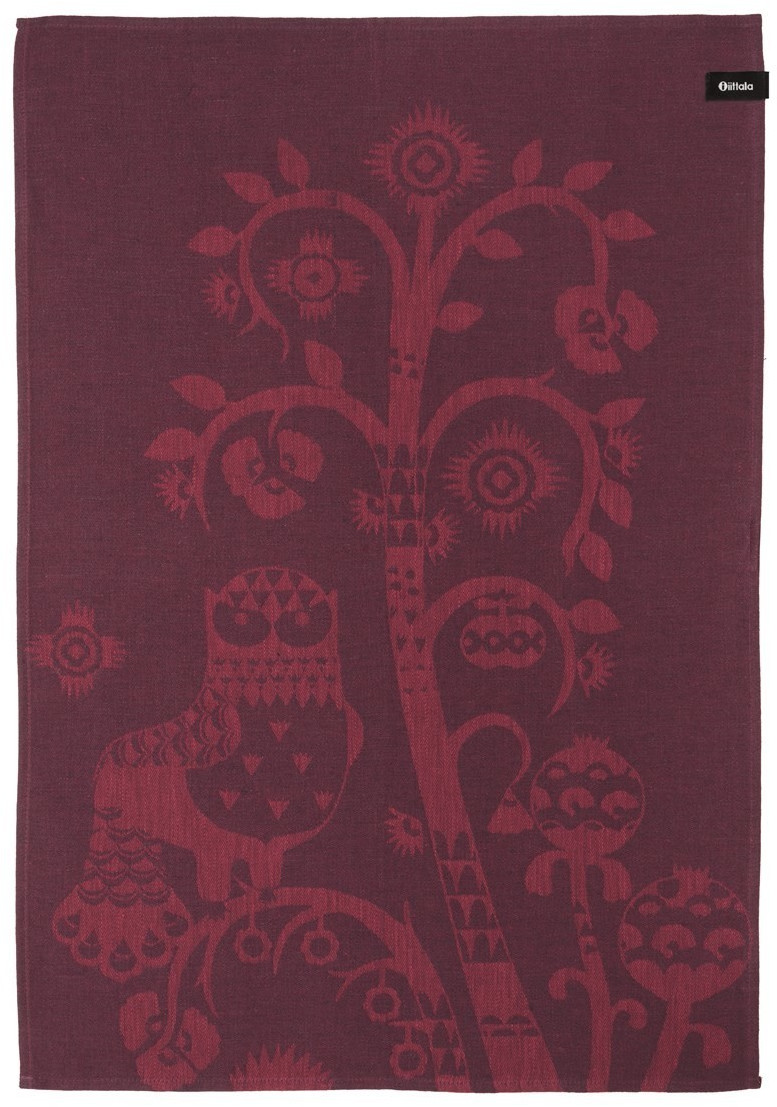 iittala Taika tea towel 47 x 70cm plum