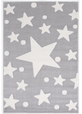 Livone Happy Rugs Estrella (120 x 180 cm) Silvergrey/White
