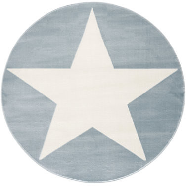 Livone Happy Rugs Shootingstar (ø 133 cm) Blue/White