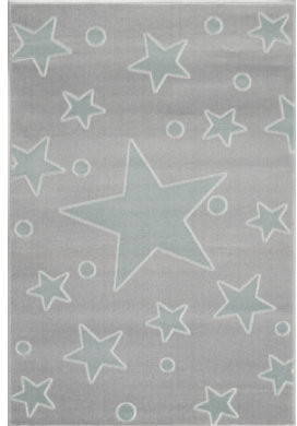 Livone Happy Rugs Estrella (160 x 230 cm) Silver/Mint