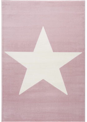 Livone Happy Rugs Shootingstar Rose/White (120 x 180 cm)