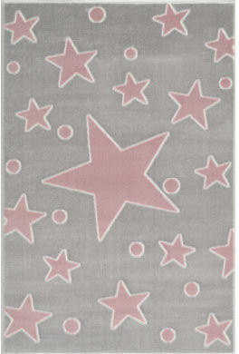 Livone Happy Rugs Estrella (160 x 230 cm) Silver/Rose