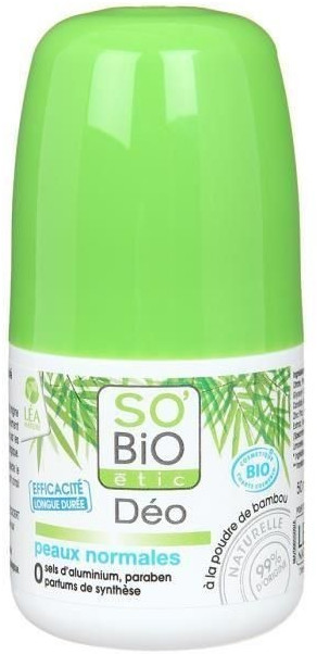 SO’Bio étic Bamboo deodorant roll-on mint fresh (50 ml)