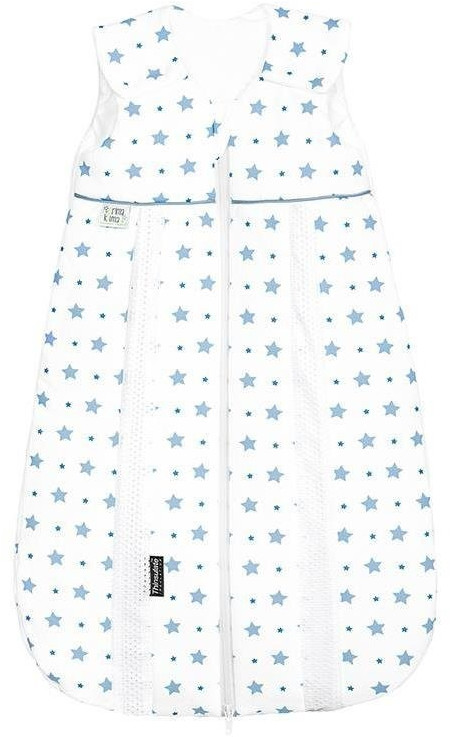 Odenwälder BabyNest prima klima Thinsulate-Jersey sleeping bag stars cool blue