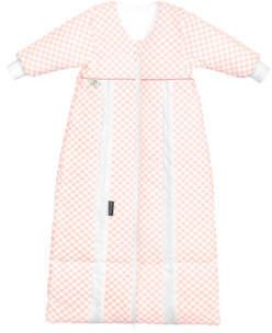 Odenwälder BabyNest prima klima Thinsulate-Jersey sleeping bag check light coral