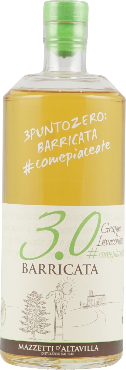 Mazzetti Grappa Barricata & quot3.0 & quot 0.7 liter 40%