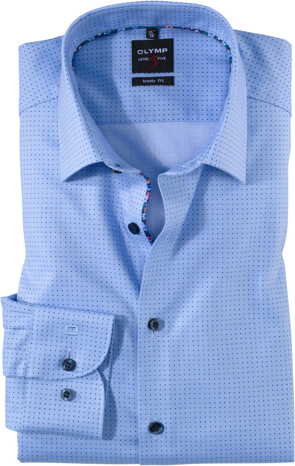 OLYMP Level Five Shirt Body Fit New York Kent bleu (208654-11)