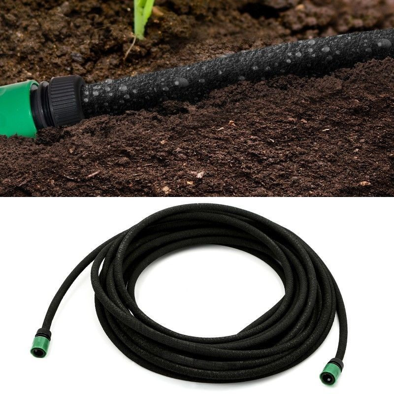 IDMarket Tuyau micro-poreux goutte à goutte 25 m