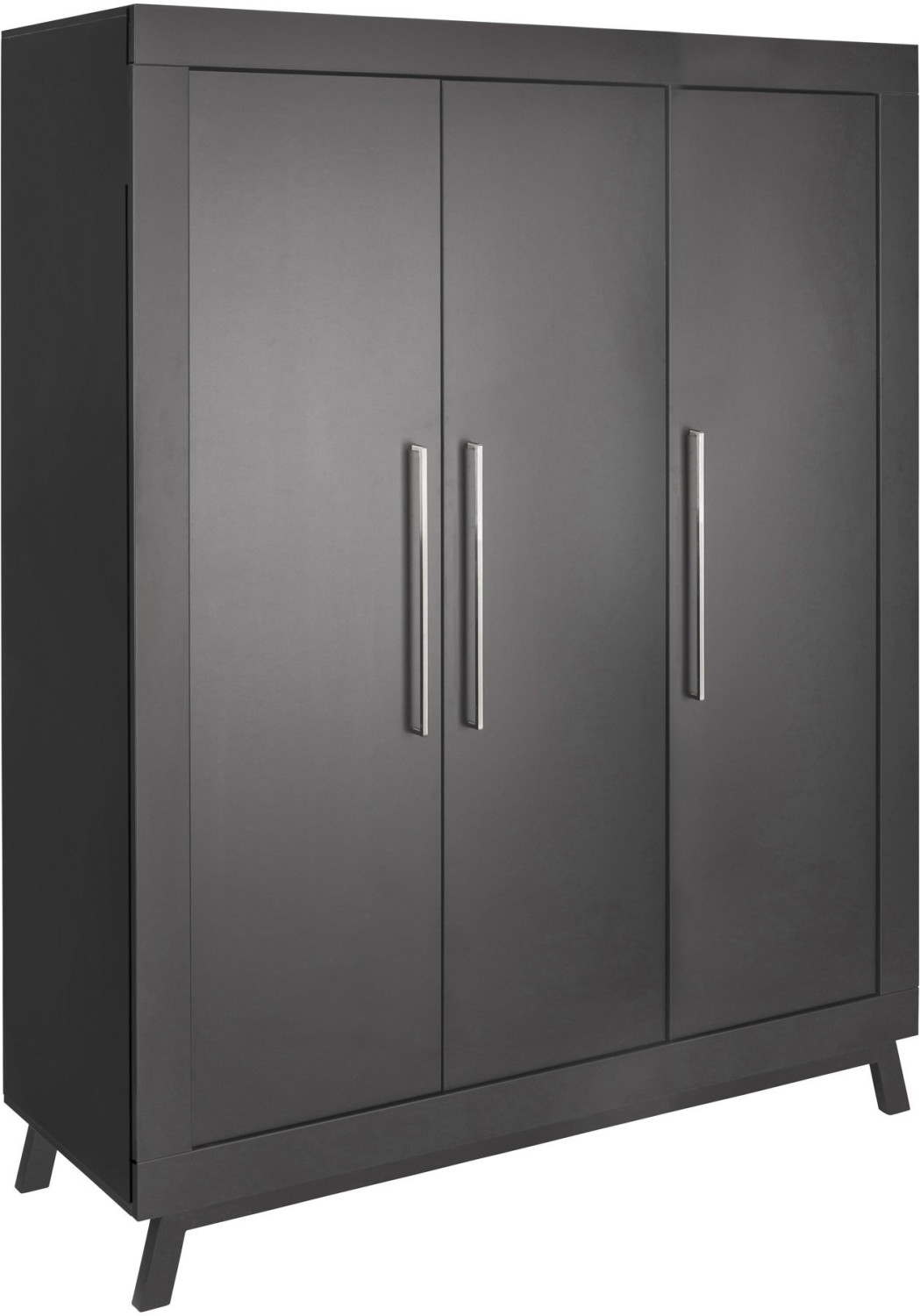 Schardt Wardrobe Miami (3-door) Black