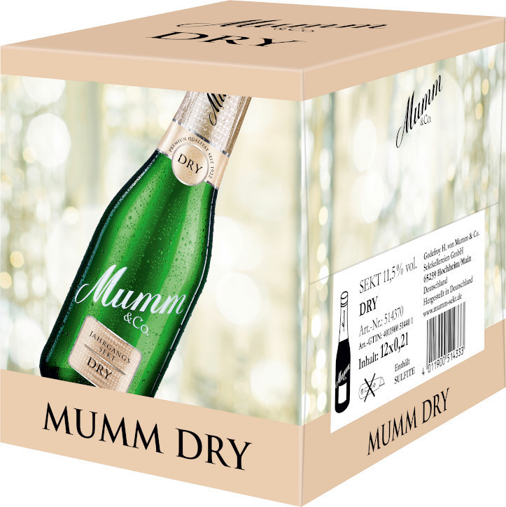 Mumm Dry Jahrgangssekt 12x0,2l ab 23,99 € | Preisvergleich bei | Champagner & Sekt