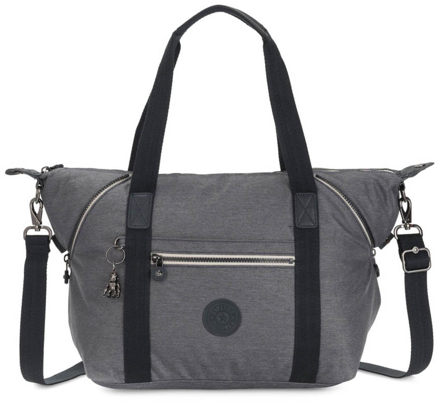 Kipling Peppery Art Medium Tote Charcoal