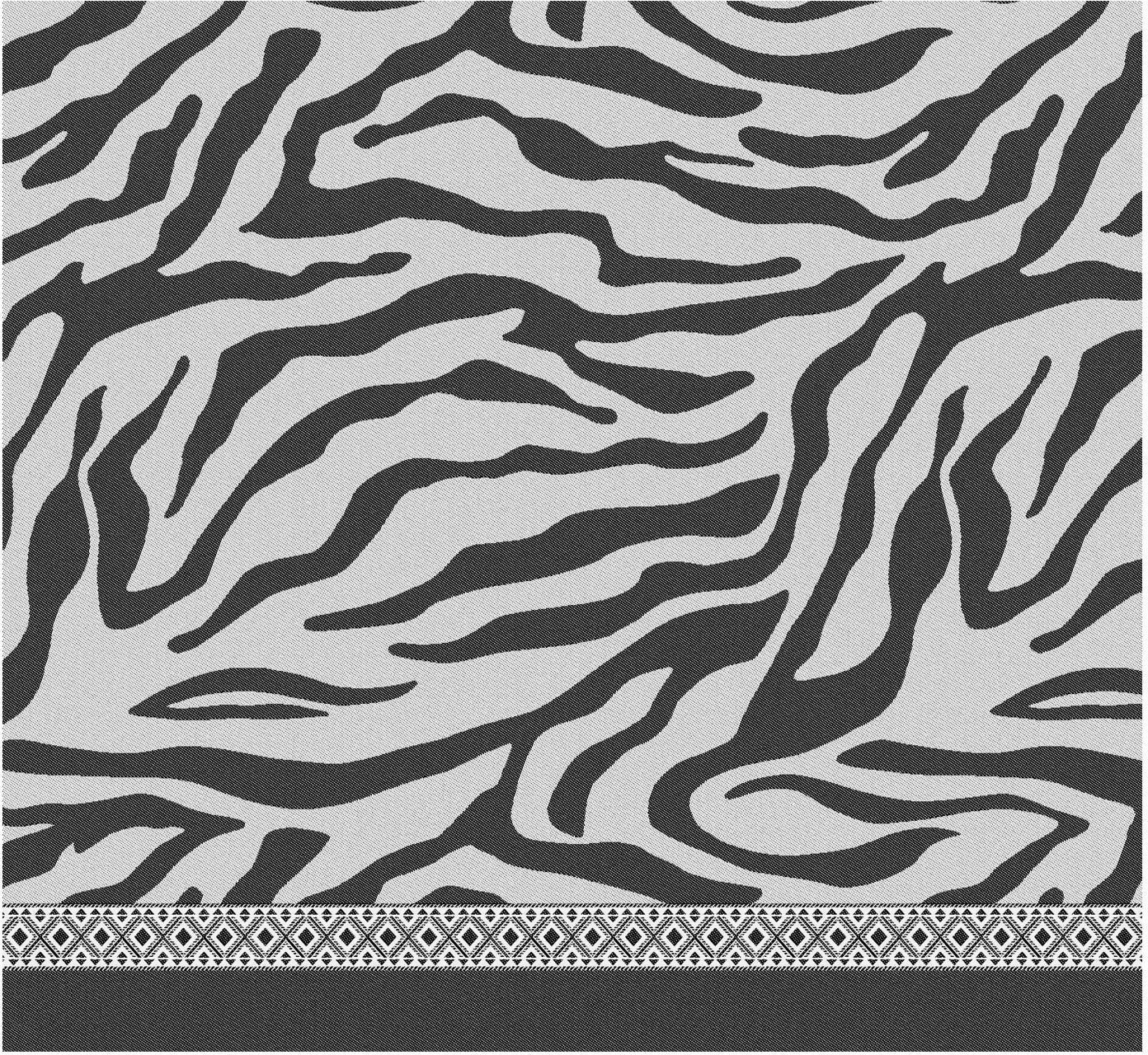 Damai Tea towel Africa ​​(set of 6 pieces) black and white