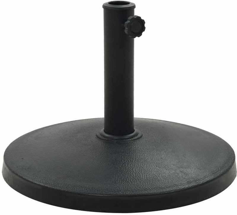 Helloshop26 Pied base socle rond résine diamètre 38 et 48 mm 10 kg noir