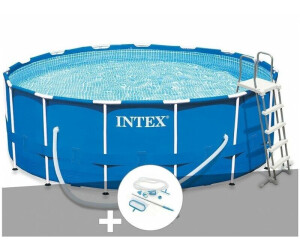 Kit piscine Metal Frame ronde tubulaire INTEX 4,57 x 1,22 m