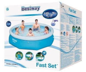Bestway Fast Set Pool 305 cm Preisvergleich ab Pumpe) 26,99 bei (57266_20) (ohne x blau 76 € 