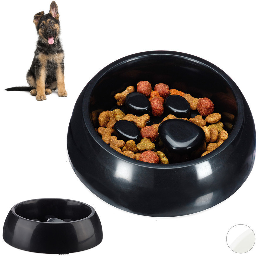 Relaxdays Anti Sling Bowl black