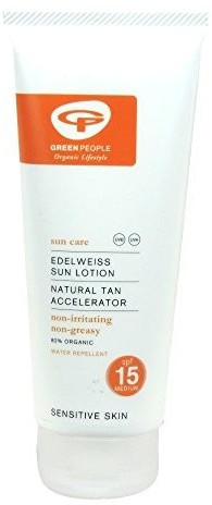Green People Sun lotion with tanning accelerator SPF 15 (200 ml)