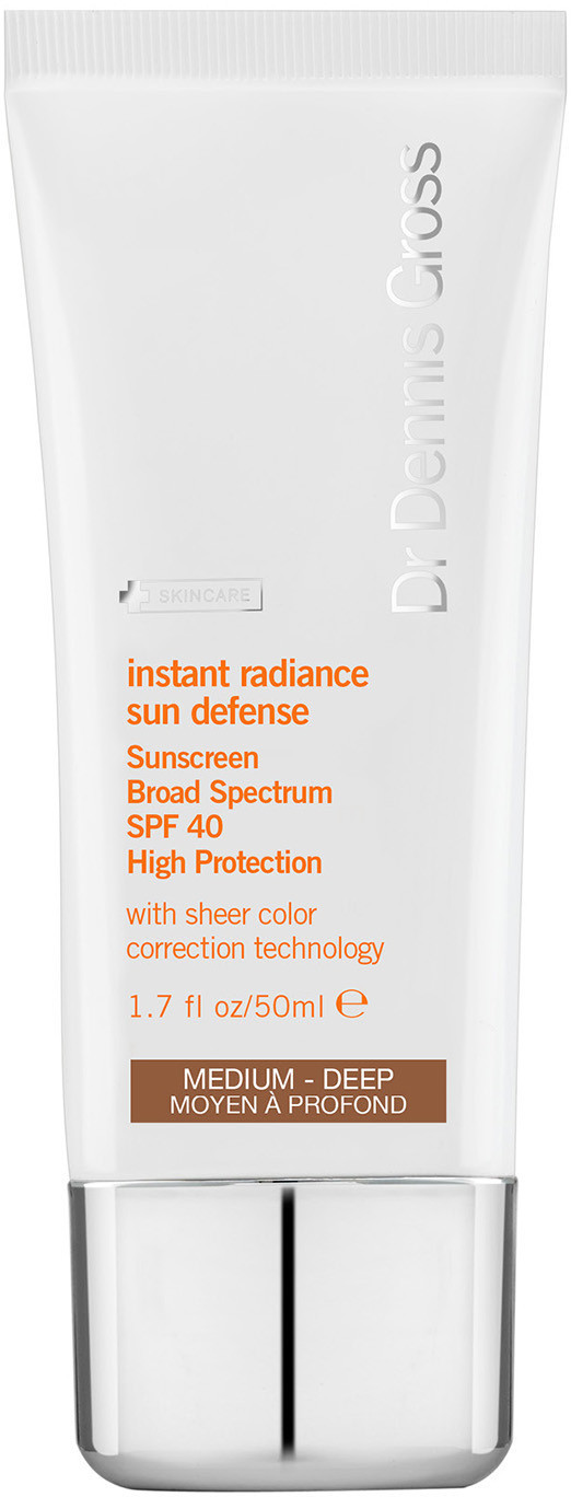 Dr Dennis Gross Skincare Dennis Gross Sun Defence Instant Radiance Sunscreen SPF 40 Medium - Deep (50 ml)