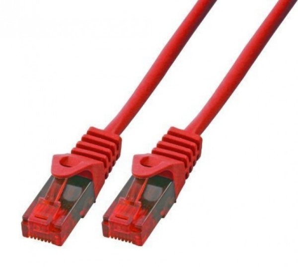 BIGtec Gigabit Ethernet LAN Kabel CAT 5E 0,5m rot (BIG558)