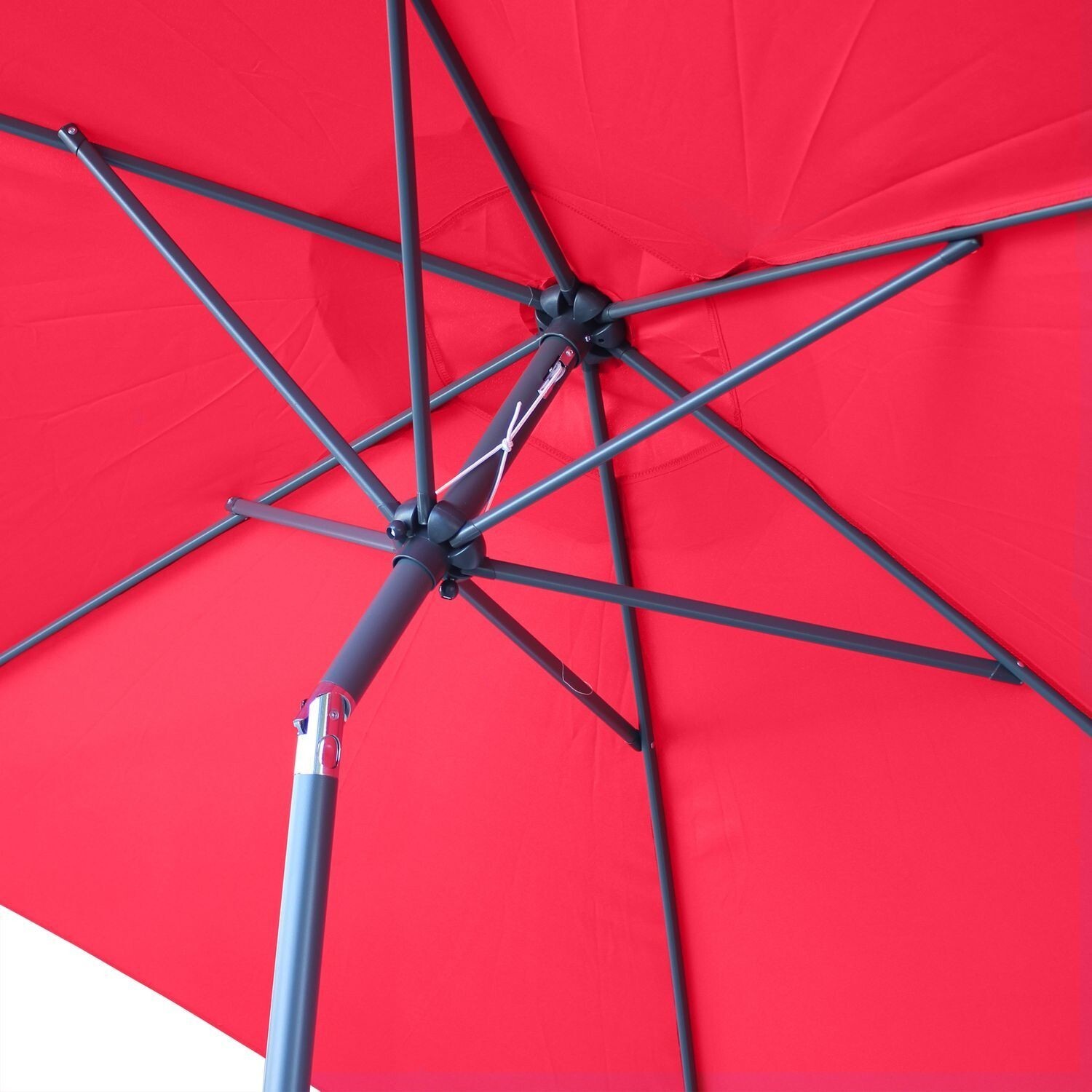 Alice's Garden Parasol rond 3 m Touquet rouge