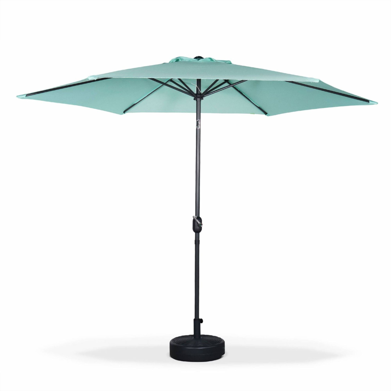 Alice's Garden Parasol rond 3 m Touquet vert d'eau
