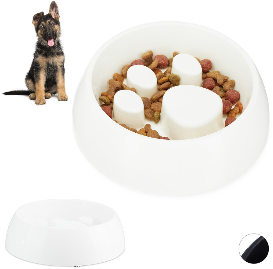 Relaxdays Anti Sling Bowl white