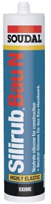 Soudal Silirub Bau N  310ml weiß