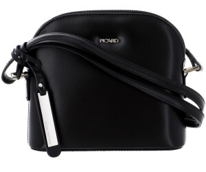 Borsa A Mano Donna Picard Berlin In Pelle Bovina, Nera, Con Tracolla Removibile E Scomparto Con Cerniera